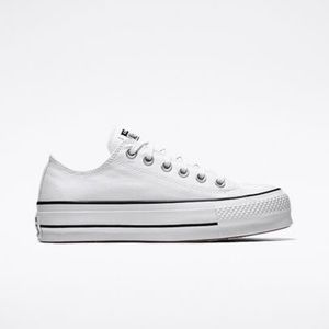 White Platform Lowtop Converse